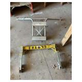 Ladder accessories. Roof support and hillside