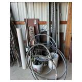 Wall contents pvc to post