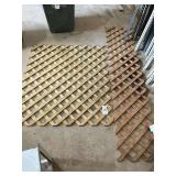 2 wooden trellis fence panels