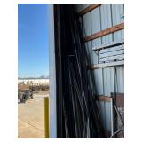 Misc metal and pipe in corner