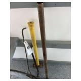 Crow Bars, Sledge Hammer, pipe