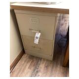 2 Drawer File Cabinet and Top
