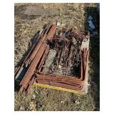 Pallet of rebar various size and length