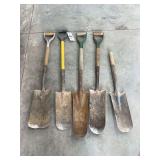 (5) Spade Shovels