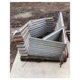 Wall staging work platforms