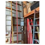 Electrical service pole 13 feet tall