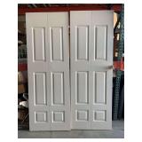 (2) Folding Closet Doors