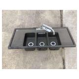 3 Bay Sink 29 x 13