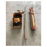 Laserplane 200, Survey Stick, Tri pod