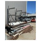 Cantilever Steel rack. Contents not included