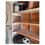 Contents of East Wall in small shed