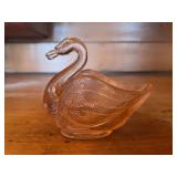 Fenton Figural Swan Glass Dish