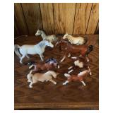 Collection of Ceramic Horse Figurines