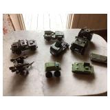 Collection of Military Vehicle Toys