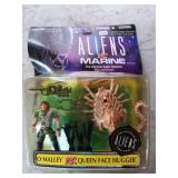 Aliens vs. Marine O'Malley vs. Queen Face Hugger Action Figure