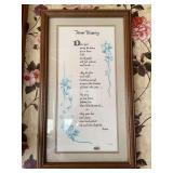 Framed House Blessing Print