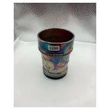 Dugan Carnival Glass Peacock at The Fountain Tumbler