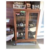 Antique Bookcase 36.5”x13.5”x60” (No Contents)