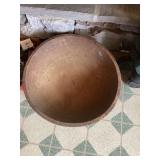 Large Turned Wood Bowl at least 50 years old