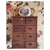 Wooden Eight-Drawer Cabinet