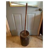 Stoneware Butter Churn with Dasher