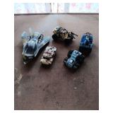 Assorted Toy Military Vehicles and Spacecraft