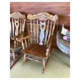 Oak Wood Rocking Chair