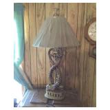 Interwined Serpent Lamp