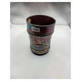 Northwood Glass Peacock At The Fountain Tumbler