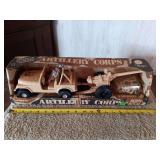 Artillery Corps Vehicle and Cannon with Figures