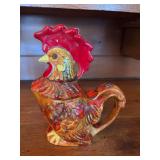 Ceramic Rooster Teapot with Lid