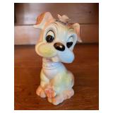 Vintage Japan Bobble head puppy Coin Bank