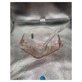 Hazel Atlas Depression Glass Florentine Pink Cream Soup & Nut Bowl