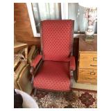 Antique Victorian style platform rocking chair