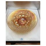 Vintage Northwood marigold Carnival Glass Plate