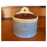 Salt Box with Wooden Lid