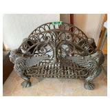 Cast iron Decorative Stand with Winged Lion Detail