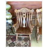 Oak Wood Rocking Chair