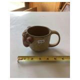 Ceramic Ram Head Mug