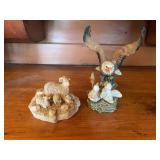 Eagle and Sheep Figurines
