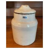 Stoneware Jar with Lid