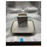 Vintage Restaurant Ware Matchbox Holder With built in ashtray