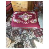 Needlepoint Footstool (needs attached)