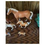 Ceramic and Plastic Horse Figurines - Group Lot