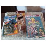 Robocop Flight Pack Action Figure and Power Rangers Sticker Album