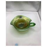 Vintage Green Glass Bonbon dish Northwood