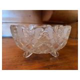 Crystal Bowl with Butterfly Motif