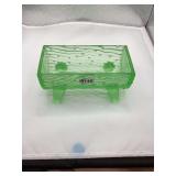 Vintage Green Glass Northwood Planter Or Sugar Dish