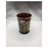 Antique Carnival Glass Tumbler in the Singing Birds Northwood