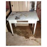 Painted Wood Utility Table